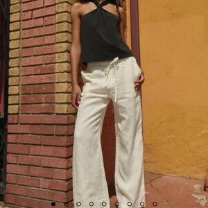Lucia Porcelain Linen Pant- Nation LTD